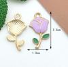 Fabricante de Accesorios de Joyería de Estilo Floral, Venta al por Mayor de Joyería DIY Hecha a Mano de Aleación, Accesorios de Joyería DIY con Goteo de Aceite Transfronterizo