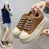 Sapatos de Algodão Casual Esportivo Outono Inverno Sola Grossa Antiderrapante Fofos 2026 Novos Versáteis Para Estudantes Aumentam a Altura Casuais Para Usar Fora Forro Simples