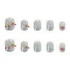 Pegatinas de Uñas Artísticas para Verano Cherry Crystal Ojo de Gato 3D Transparentes y Suaves para Estudiantes, Realza la Luminosidad, Uñas Portátiles de Alta Gama 30 piezas
