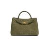 Moda Transfronteriza Nuevo Estilo Bolso de Mano Horizontal con Hebilla Metálica para Mujer Gamuza Esmerilada Hombro Bandolera