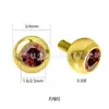 Conjunto Banhado a Ouro em Liga de Titânio F136 com Brincos de Tarraxa com Diamantes para Mulheres Parafuso Interno Cicatrização de Piercing na Orelha Tarraxa de Concha Tarraxa de Lábio Acessórios de Piercing Transfronteiriços