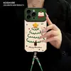 Cordón de Árbol de Navidad Estrella Adecuado para Funda de Teléfono Móvil Apple 17 Piel de Cabra Iphone15Promax Silicona 16 Ventanas Grandes