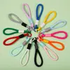 Lanyard para Llaves Colorido Trenzado Nudado Correa para Teléfono Correa de Muñeca Antiperdida Lanyard para Botella de Agua Accesorio para Bolso Dopamina