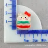 Funda de Teléfono DIY Rosquillas Refrigerador Pegatinas de Pegamento Cremoso DIY Pinzas para el Cabello Hamburguesa Papas Fritas Accesorios de Resina Venta al por Mayor