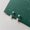 Pendientes Nalan de plata s925 con doble cuenta, una decoración, dos piezas, minimalistas, de nicho, ligeros, de lujo, combinables con todo, de celebridades de Internet M02469