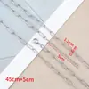 Cor-preservando aço inoxidável corrente retangular fecho lagosta corrente semiacabada diy colar joias corrente de extensão acessórios atacado