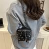 Bolsa Pequena Estilo Coreano Acolchoada Corrente Estilo Chanel Versátil Bolsa Caixa para Mulheres Verão 2026 Nova Bolsa Transversal Saco de Balde Atacado