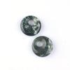 Colgante Hebilla de Paz de Piedra de Cristal Natural de 18 mm Perforado Lateralmente con Agujero Lateral Grande, Accesorio DIY, Jade Natural Perforado Lateralmente