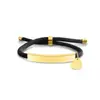 Pulsera Personalizada con Logo de Publicidad Transfronteriza, Pulsera Trenzada de Acero de Titanio Grabado con Corazón Diagonal Multicolor para Regalo Navideño
