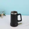 Copo de aço inoxidável com alça 24oz transfronteiriço grande capacidade isolamento a vácuo copo de cerveja ao ar livre carro portátil copo de carro atacado