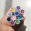 Novos Produtos Transfronteiriços Pincel de Cílios Montado em Tubo com Haste de Cristal Furada Pente Espiral para Cílios Pincel de Sobrancelha Pincel Cosmético Portátil Rolo de Cílios