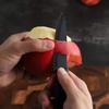 Cocina Conveniente Dormitorio Hogar Cuchillo de Cocina Afilado Acero Inoxidable Imitación Cerámica Cuchillo Anti-Óxido Cuchillo para Rebanar Cuchillo para Frutas Juego de Tres Piezas