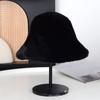 Sombrero de Pescador de Felpa Imitación de Visón para Mujer Otoño e Invierno Combinación Perfecta Estilo Coreano Cálido Sombrero Cubeta para Mostrar la Cara Moda Nuevo Sombrero de Cubeta Pequeño