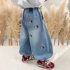 Jeans para Niños Primavera y Otoño 2026 Nuevo Estilo Ropa de Primavera para Niña Pantalones Largos Elegantes Bebé Holgados Pantalones de Linterna de Dibujos Animados Modernos