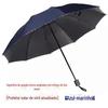 Grande guarda-chuva dobrável unisex negócios ensolarados guarda-chuva anti-tempestade três vezes publicidade guarda-chuva guarda-chuva