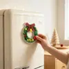 Decoraciones de imán acrílico para refrigerador de Navidad de producto nuevo transfronterizo, pegatinas magnéticas de corona de Navidad, decoración para cocina y hogar navideña