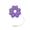 Gorro de paja con forma de flor pequeña, funda de paja, tapón antipolvo de silicona, hebilla decorativa para fiesta, clip, personalidad, lindos dibujos animados, productos transfronterizos
