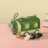 Garrafa de Água Popular para Crianças, Novo Modelo Urso Trem Boneca Copo com Canudo, Garrafa de Água Especial em Formato de Carro para Alunos do Jardim de Infância