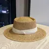 Sombrero de Nuevo Estilo para Mujer, Sombrero de Paja para Proteger del Sol en la Playa de Verano, Estilo Vacacional Británico de Moda, Sombrero de Sol Hueco Transpirable, Moderno