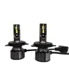 Luces LED negras para coche H11H7H4 con luces altas y bajas integradas, instalación compacta y sin daños, faros delanteros superbrillantes.