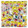50 Piezas de Pegatinas Qiaohu, Tigre de Dibujos Animados de Personaje Animado, Lindas Pegatinas Decorativas Impermeables para Bricolaje para Termos y Cajas de Almacenamiento