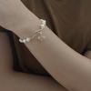 Pulsera de abeja con diamantes y perlas de agua dulce naturales barrocas, con microincrustaciones de circonita coreana, elegante joya de primera calidad para celebridades de Internet.