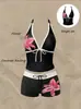 Traje de baño de dos piezas para mujer, estilo bikini, con lunares multicolores y amarre, sexy, de venta caliente en Europa y América, transfronterizo, 2027