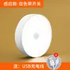 Luz Nocturna LED con Sensor de Movimiento Corporal para Pasillo, Dormitorio, Mesita de Noche, Luz con Sensor Recargable para Dormir de Noche, Alimentación de Bebé, Protección Ocular