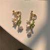 Collar de perlas estilo francés con diseño de hada y flor de lis, estilo retro, para niña, con flores frescas y estilo Mori, para clavícula.