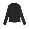 Otoño Nuevo Estilo Ropa Básica para Mujer Talla Grande 100kg Invierno Grueso Cuello Alto Multicolor Camiseta Base 62325