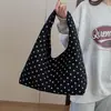 Bolsa de Ombro Minimalista Transfronteiriça com Bolinhas Texturizadas para Mulheres, Novo Modelo 2026, Bolsa de Mão/Ombro Versátil de Veludo Cotelê de Alta Qualidade