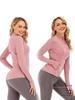ADAPTED STATE Ropa de Yoga Chaqueta Deportiva para Mujer Ajustada Manga Larga Cremallera Cuello Top
