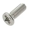 Tornillos para Chasis de Acero al Carbono Phillips de Cabeza Plana, Disco Duro, Fuente de Alimentación, Niquelados Km, Tornillos de Cabeza Plana para Placa Base de Computadora # 6
