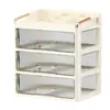 Caja de almacenamiento tipo cajón para uso doméstico, organizador compartimentado de gran capacidad para calcetines, sujetadores y ropa interior, caja organizadora tres en uno