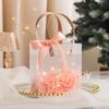 Bolsa de regalo con regalo, caja de dulces transparente, cumpleaños, boda, dama de honor, caja de regalo pequeña, caja con sensación de vacío