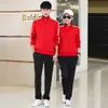 Directo del fabricante: Conjunto deportivo atlético para hombre de primavera/otoño, conjunto casual de sudadera y pantalones de chándal para hombre, cárdigan abierto, conjunto estilo estudiante