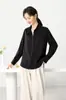 [Procesamiento Personalizado] Tops Sueltos y de Moda con Diseño de Nicho, Sensación de Alta Gama, de Manga Larga, Transpirables, Camisas como Nubes