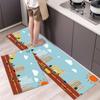Tapete de cocina fresco de estilo americano, manta de noche, alfombra larga, tapete para puerta de entrada, tapete de corte completo, exportación transfronteriza