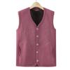 Chaleco cálido de lana con forro polar para otoño e invierno para personas mayores, ropa de abuela, chaleco grueso, ropa vieja de mamá, ropa de invierno para dama