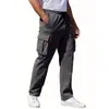 Calça Casual de Trabalho para Estação Espacial Aliexpress Calça Jogger Reta Nova 2025 Calça Longa Esportiva com Cordão Múltiplos Bolsos