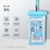 Bolsa protectora para teléfono para rafting al aire libre en parque acuático, transparente, colgante para el cuello, compatible con pantalla táctil, bolsa impermeable con airbag