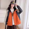Chaqueta de Otoño para Niñas 2026 Nuevo Modelo para Estudiantes de Secundaria, Ropa de Exterior para Niños, Sudadera con Capucha Versátil