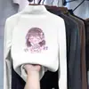 Camiseta base para niñas con forro polar, camiseta casual de manga larga con cuello redondo, ropa interior de otoño/invierno, top de cuello semi-alto para niños