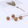 Nuevas Cuentas Redondas de Cloisonné para Pulsera Collar DIY Agujero Grande Exquisitos Accesorios Cuentas Espaciadoras Accesorios para Hombres y Mujeres con Joyería de Cuentas