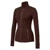 Chaqueta de Yoga para Otoño e Invierno, Cuello Alto Ajustado, Ropa Deportiva para Fitness, Running, Yoga, Top Ajustado de Manga Larga para Mujer, En Stock al por Mayor