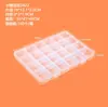 Caja de Plástico Transparente de Polipropileno con 24 Compartimentos para Joyería, Cuentas, Componentes Electrónicos, Ferretería y Materiales de Bricolaje Caja de Empaque