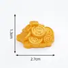 Lingote de Ano Novo para Atrair Riqueza, Boneco de Cavalo Dourado Pequeno, Acessórios Fofos de Decoração DIY, Pequenos Enfeites para Carro e Desktop