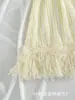 Vestido lencero sexy y moderno para mujer con dobladillo de flecos texturizado versátil, traje de baño estilo vacacional para mujer