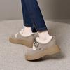 Zapatos de algodón para mujer 2024 otoño e invierno forrados de felpa cálidos zapatos Birkenth coreanos con hebilla redonda un pedal mocasines de suela gruesa zapatos tipo mocasín para mujer
