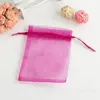 Bolsa de hilo de color sólido opcional multicolor para joyería, dulces, lavanda, bolsa de hilo para empaquetar, cierre de cordón, suministros para bodas, bolsa de embalaje